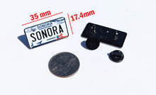Load image into Gallery viewer, Sonora Car Plate Pin For Caps And Clothing Enamel Badge Pin SON Original Mexico plate Pin