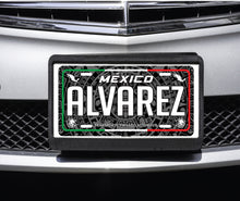Load image into Gallery viewer, Alvarez Mexico Car Plate aluminum License Plate Mexican Mexico Alvarez Last Name