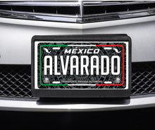 Load image into Gallery viewer, Alvarado Mexico Car Plate aluminum License Plate Mexican Mexico Alvarado Last Name