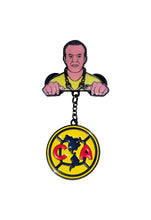 Load image into Gallery viewer, America Cuautemoc Pin Chain For Caps And Clothing Enamel Badge Mexican Flag Brooches backpack Embellishments Aguilas del America Mexico Soccer