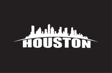 Load image into Gallery viewer, Houston Skyline Decal Car Window Laptop Vinyl Sticker Htowm Adhesive Trokas sticker