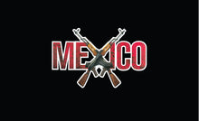 Load image into Gallery viewer, Mexico W/ Rifles Decal Car Window Laptop Vinyl Sticker MexicanAdhesive Trokas sticker