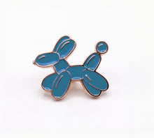 Load image into Gallery viewer, Balloon Dog Pin For Caps And Clothing Enamel Badge Blue Dog Animal Brooches backpack Embellishments