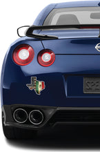 Load image into Gallery viewer, Texas Map w/ USA & Mexican Flags Decal Car Window Vinyl Sticker