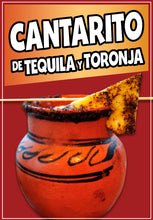 Load image into Gallery viewer, Cantarito de Tequila y Toronja Sign Decal Window Sticker Truck Concession Vinyl Restaurant Cantarito sticker