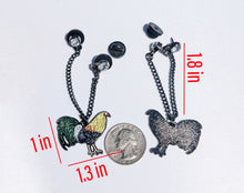 Load image into Gallery viewer, Rooster Pin Chain For Caps And Clothing Enamel Badge Rooter Brooches backpack Embellishments Gallo Pin