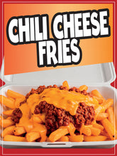Load image into Gallery viewer, Chilli Cheese Fries Sticker Sign Window Decal Truck Concession Vinyl Restaurant Wall poster Decal