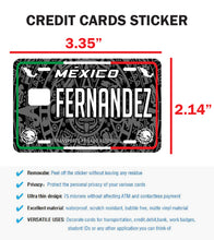 Load image into Gallery viewer, Fernandez Credit Card Skin Cover Vinyl Stickers (4 Pack) -Mexican Decal Mexico Car Plate adhesive Fernandez