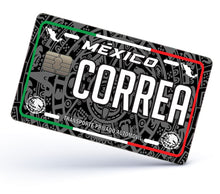Load image into Gallery viewer, Correa Credit Card Skin Cover Vinyl Stickers (4 Pack) -Mexican Decal Mexico Car Plate adhesive Correa