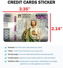 Load image into Gallery viewer, St Jude Credit Card Skin Cover Vinyl Stickers (4 Pack) - Mexican 1000 Pesos Decal San Judas Sticker