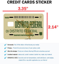 Load image into Gallery viewer, Distrito Federal Credit Card Skin Cover Vinyl Stickers (4 Pack) - DF Mexican Decal
