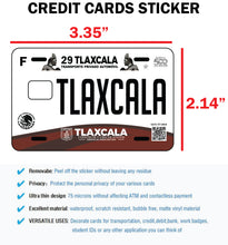 Load image into Gallery viewer, Tlaxcala Credit Card Skin Cover Vinyl Stickers (4 Pack) - TLAX Mexican Decal #2