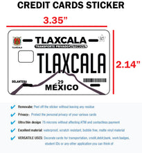 Load image into Gallery viewer, Tlaxcala Credit Card Skin Cover Vinyl Stickers (4 Pack) - TLAX Mexican Decal #1