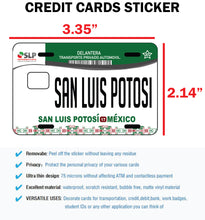 Load image into Gallery viewer, San Luis Potosi Credit Card Skin Cover Vinyl Stickers (4 Pack) - SLP Mexican Decal #2
