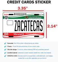 Load image into Gallery viewer, Zacatecas Credit Card Skin Cover Vinyl Stickers (4 Pack) - ZAC Mexican Decal