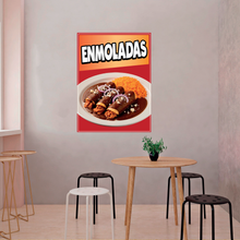 Load image into Gallery viewer, Enmoladas Decal Window Sticker Mexican Food Truck Sign Concession Vinyl Restaurant Comida Mexicana