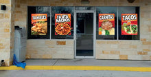 Load image into Gallery viewer, Fajta Nachos Decal Window Sticker Mexican Food Truck Sign Concession Vinyl Restaurant Comida Mexicana
