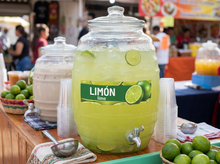 Load image into Gallery viewer, Limon Vinyl Sticker Aguas Frescas Vitrolero sticker Lime Sticker Water Jar decal 3x10in