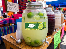 Load image into Gallery viewer, Limon Vinyl Sticker Aguas Frescas Vitrolero sticker Lime Sticker Water Jar decal 3x10in