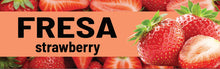 Load image into Gallery viewer, Fresa Vinyl Sticker Aguas Frescas Vitrolero sticker Strawberry Sticker Water Jar decal 3x10in