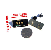 Load image into Gallery viewer, Munoz Pin For Caps And Clothing Enamel Badge Mexican Flag Pin Muñoz Mexico Pin