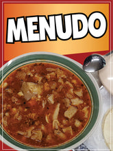 Load image into Gallery viewer, Menudo Decal Window Sticker Mexican Food Truck Concession Vinyl Restaurant Mexican Food Image Sticker Beef Tripe Soup #2