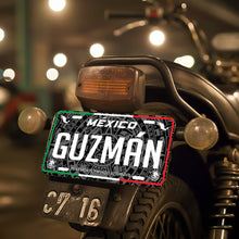 Load image into Gallery viewer, Guzman Mexico Car Plate aluminum License Plate Mexican Mexico Guzman Last Name