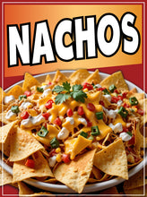 Load image into Gallery viewer, Nachos  Sign Decal Window Sticker Truck Concession Vinyl Restaurant Mexican Food SIgn Sticker