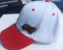 Load image into Gallery viewer, Pin Maroon Truck Pin For Caps And Clothing Enamel Badge Pick Up Truck Pin Trucking Pins Maroon with Stripes Pick Up Truck