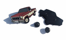Load image into Gallery viewer, Pin Maroon Truck For Caps Clothing Enamel Badge Pick Up Truck Pin Trucking pins F150 1986