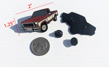 Load image into Gallery viewer, Pin Maroon Truck For Caps Clothing Enamel Badge Pick Up Truck Pin Trucking pins F150 1986