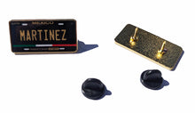Load image into Gallery viewer, Pin Martinez Car Plate Pin For Caps And Clothing Enamel Badge Pin Martinez Mexican Plate Pin