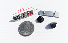 Load image into Gallery viewer, Pin Guzman Pin For Caps And Clothing Enamel Badge Pin Guzman Mexican Letters Pin Mexican Flag Pin