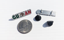 Load image into Gallery viewer, Pin Guzman Pin For Caps And Clothing Enamel Badge Pin Guzman Mexican Letters Pin Mexican Flag Pin