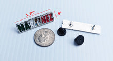 Load image into Gallery viewer, Pin Martinez Pin For Caps And Clothing Enamel Badge Pin MTZ Mexican Letters Pin Mexican Flag Pin