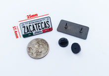 Load image into Gallery viewer, Zacatecas Car Plate Pin For Caps And Clothing Enamel Badge Pin ZAC Original Mexico plate Pin