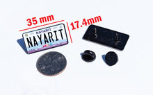 Load image into Gallery viewer, Nayarit Car Plate Pin For Caps And Clothing Enamel Badge Pin NAY Original Mexico plate Pin Mexican Pin