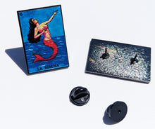 Load image into Gallery viewer, La Sirena Pin For Caps And Clothing Enamel Badge Pin Loteria Pin Mexico Pin Mexican Pin Polaca Game Pin Trucking Pin Mermaid Pin