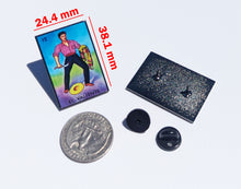 Load image into Gallery viewer, El Valiente Pin For Caps And Clothing Enamel Badge Pin Loteria Pin Mexico Pin Mexican Pin Polaca Game Pin
