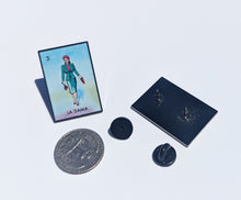 Load image into Gallery viewer, La Dama Pin For Caps And Clothing Enamel Badge Pin Loteria Pin Mexico Pin Mexican Pin Polaca Game Pin Lady Pin