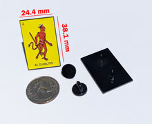 Load image into Gallery viewer, El Diablito Pin For Caps And Clothing Enamel Badge Pin Loteria Pin Mexico Pin Mexican Pin Polaca Game Pin Devil Pin