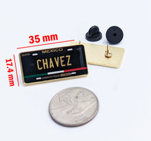 Load image into Gallery viewer, Chavez Pin For Caps And Clothing Enamel Badge Pin Mexican Pin Mexican Flag Pin Chavez Mexico Pin Hispanic Pin