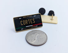 Load image into Gallery viewer, Cortes Pin For Caps And Clothing Enamel Badge Pin Mexican Pin Mexican Flag Pin Cortes Mexico Pin Hispanic Pin