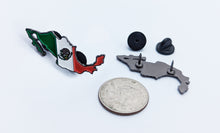 Load image into Gallery viewer, Mexico Pin For Caps And Clothing Enamel Badge Pin Mexican Pin Mexican Flag Pin Mexico Pin Hispanic Pin Map of Mexico Pin