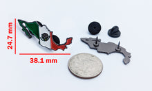 Load image into Gallery viewer, Mexico Pin For Caps And Clothing Enamel Badge Pin Mexican Pin Mexican Flag Pin Mexico Pin Hispanic Pin Map of Mexico Pin