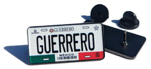 Load image into Gallery viewer, Guerrero Car Plate Pin For Caps And Clothing Enamel Badge Pin GRO Original Mexico plate Pin Mexican Pin Guerrero Pin