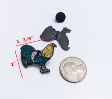 Load image into Gallery viewer, Pin Rooster Pin For Caps And Clothing Enamel Badge Pin Gallo Gallero Pin Mexican Pin Latino Pin Mexico Pin Rooster Farm Pin