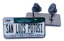 Load image into Gallery viewer, San Luis Potosi Car Plate Pin For Caps And Clothing Enamel Badge Pin SLP Original Mexico plate Pin Mexican Pin Guerrero Pin