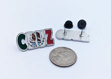 Load image into Gallery viewer, Pin Cruz Pin For Caps And Clothing Enamel Badge Pin Cruz Mexican Letters Pin Mexican Flag Pin Latino Pin Mexico Pin