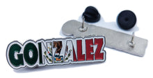 Load image into Gallery viewer, Pin Gonzalez Pin For Caps And Clothing Enamel Badge Pin Gonzalez Mexican Letters Pin Mexican Flag Pin Latino Pin Mexico Pin